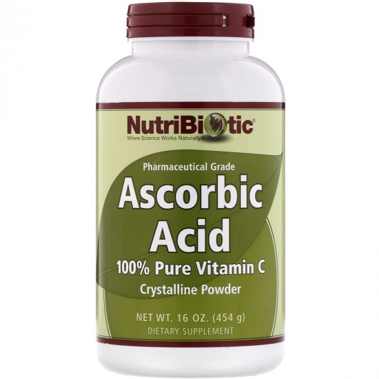 NutriBiotic, Ascorbic Acid, 100 Pure Vitamin C, Crystalline Powder, 16 oz (454 g)