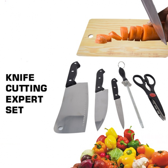 Knives Cutting Set With Board And Scissor