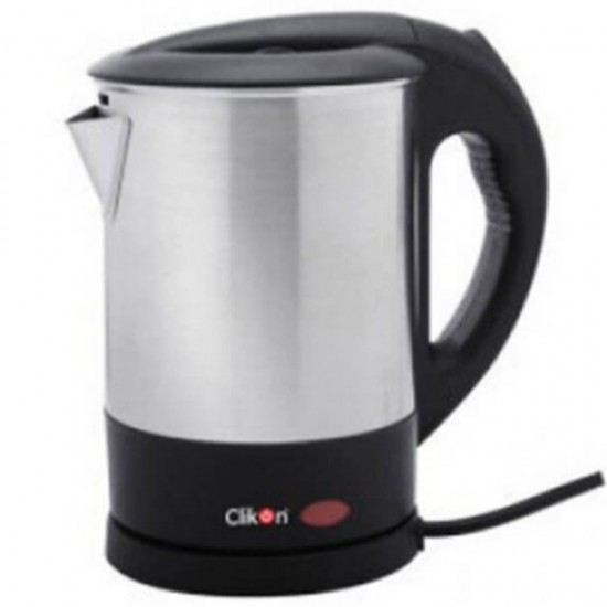 ClikOn Stainless Steel Electric Kettle 1L, Black &amp; Silver - CK5118