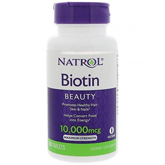 Natrol Biotin Maximum Strength Tablets, 10,000mcg, 100 Count