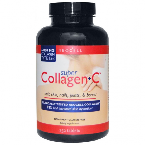 Neocell Super Collagen+C, Type 1 &amp; 3 - 6,000 mg, 250 Tablets