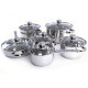 Royalford 12 Pieces Stainless steel Cookware Set- RF5124