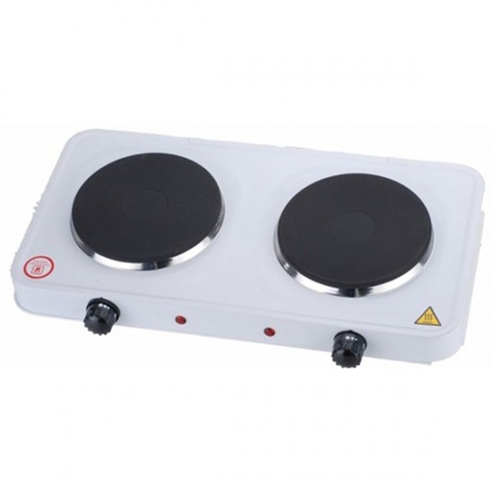 Olympia Double Hot Plate Stove White - OE-40