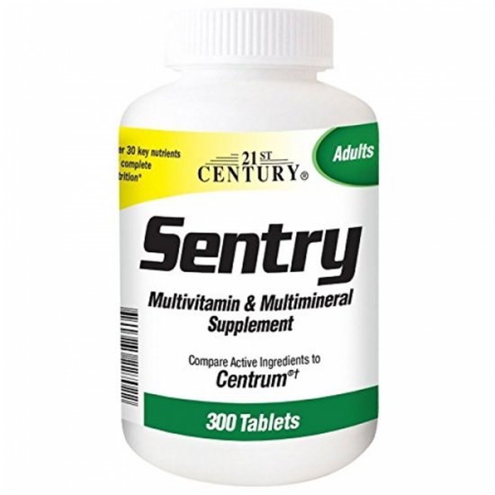 21st Century, Sentry, Multivitamin &amp; Multimineral Supplement, 300 Tablets