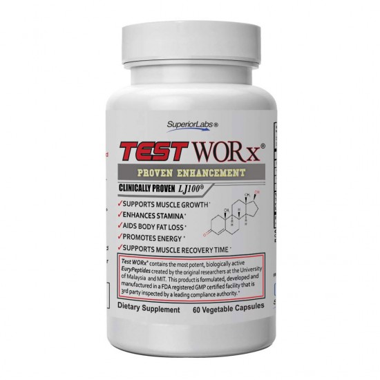 Superior Labs Test Worx Natural Testosterone Booster With Clinically Proven LJ100