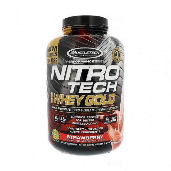 Muscletech Nitro Tech 100 Whey Gold Strawberry