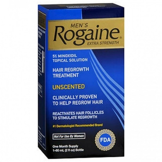 Rogaine For Men Hair Regrowth Treatment, Extra Strength 2 Oz