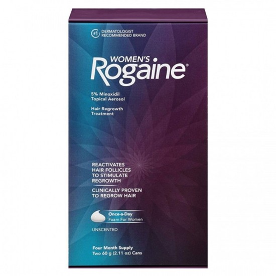Women s Rogaine Foam Hair Regrowth Treatment, 4.22 Ounce Per Pack. (4 Pack)