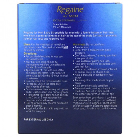 Men s REGAINE 5 Minoxidil Solution For Hair Loss And Hair Regrowth, Topical Treatment For Thinning Hair 60 ml 1 Month Supply