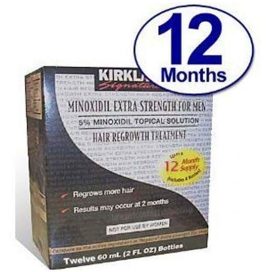 Minoxidil For Men 5 Minoxidil Hair Regrowth Treatment 12 Months Supply Unscented 1 Year