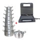 2 In 1 Bundle Offer 14 PCS Aluminum Cooking Pot And Grill Maker 19138