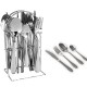 2 In 1 Bundle Offer 14 PCS Aluminum Cooking Pot And 24 PCS Tableware Cutlery Set 19141