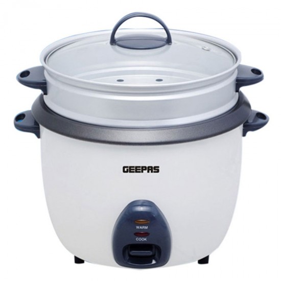 Geepas Electric Rice Cooker, Cook, Warm, Steam, 1 L - GRC4325