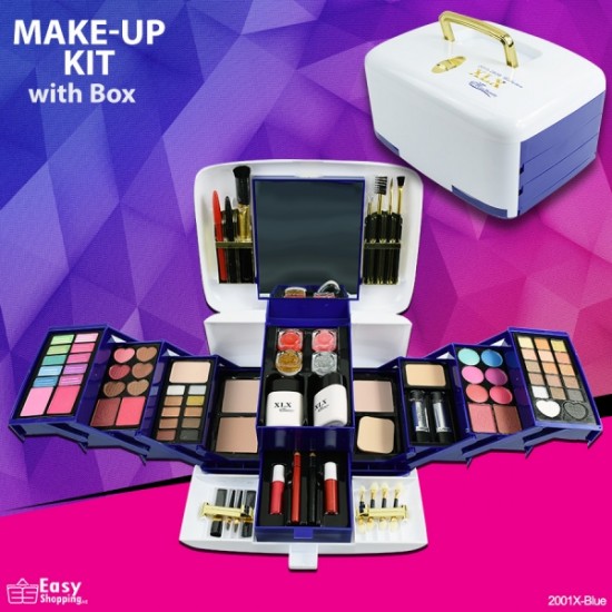 Makeup Kit With Box - 2001X-Blue