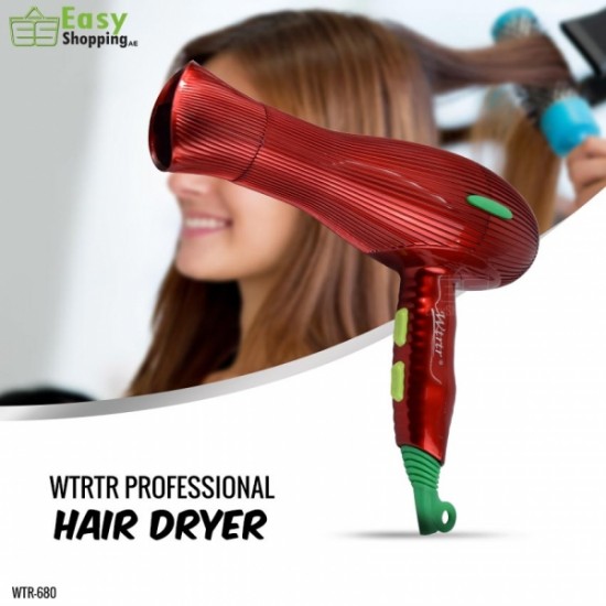 WTR Hair Dryer Red - WTR-680