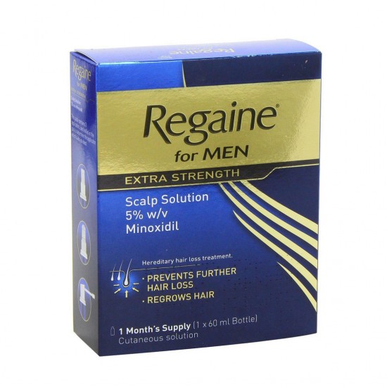 Regaine Hair Regrowth Solution For Men Extra Strength 60Ml Treatment Hair Loss