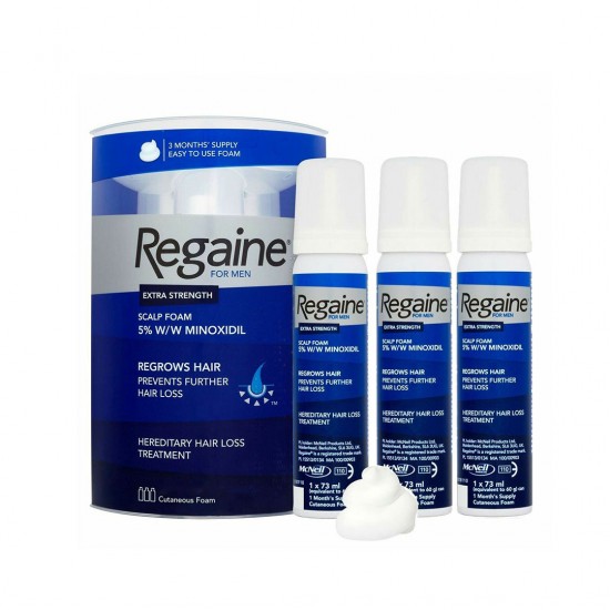 Regaine Rogaine Foam 5 Minoxidil Regrowth Hair Treatment Original