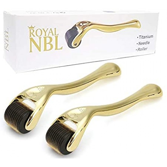 Royal NBL Derma Roller 0.5 MM With Hairgrow 5 Minoxidil 50ml 1 Month Supply